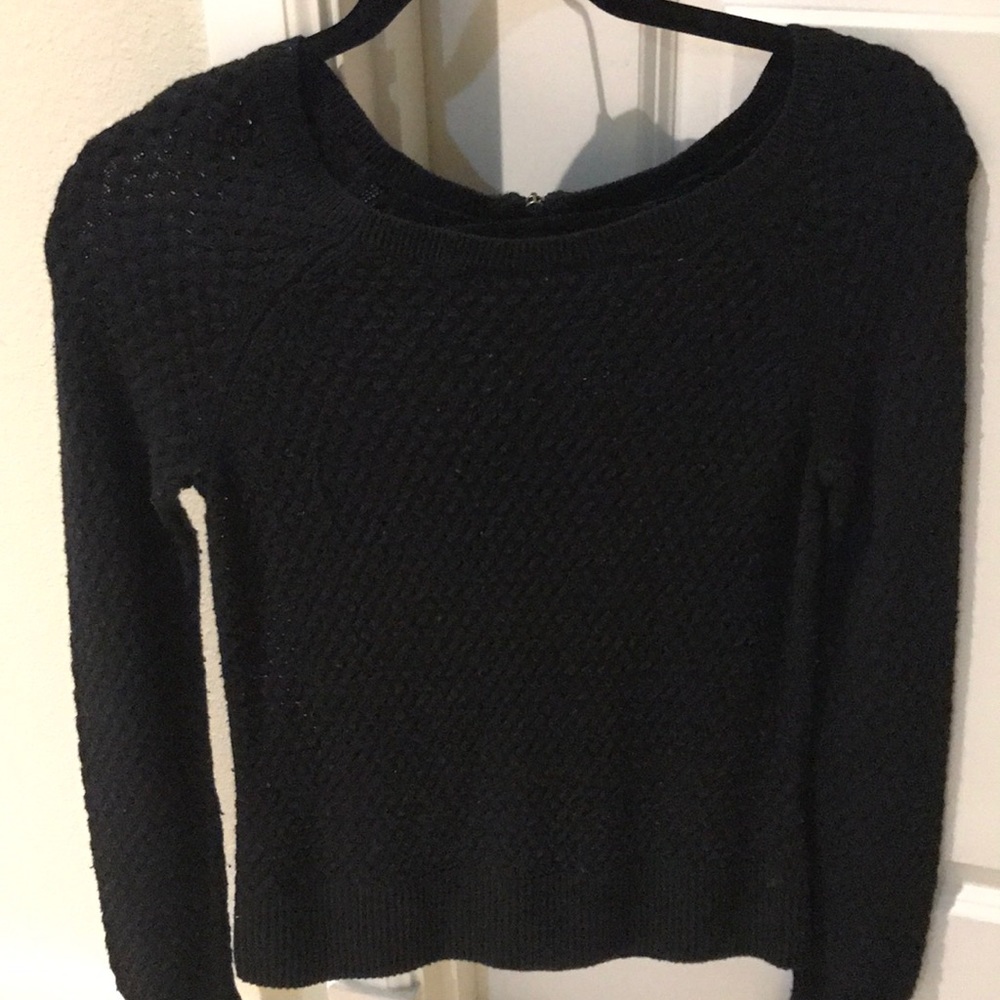 AMERICAN EAGLE Casual Black Sweatshirt, Zip up